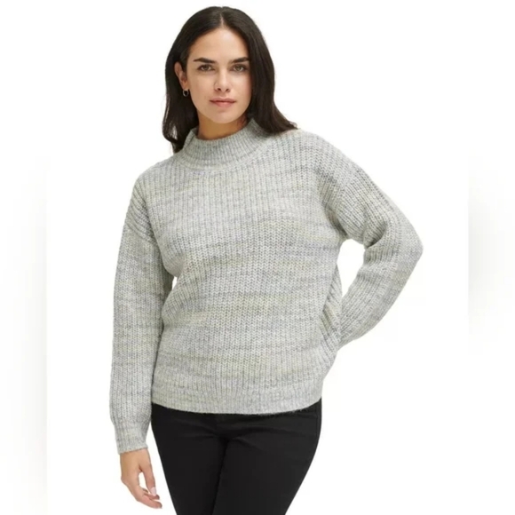Calvin Klein Women’s Mock-Neck Knit Pullover Sweater – Granite Mix – NWT - Picture 6 of 6